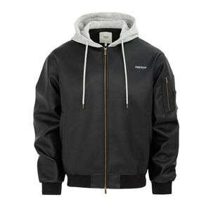 Firetrap Mens PU  Jacket / Black